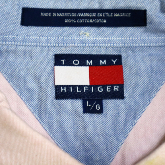 TOMMY HILFIGER Pink Crest Long Sleeve Button Shirt - Picture 4 of 8